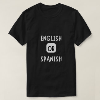 英語又はスペインのTシャツ Tシャツ