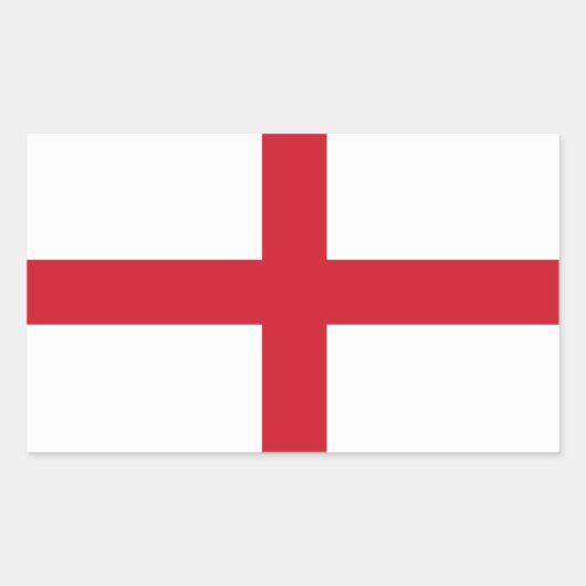英語国旗 長方形シール (正面)