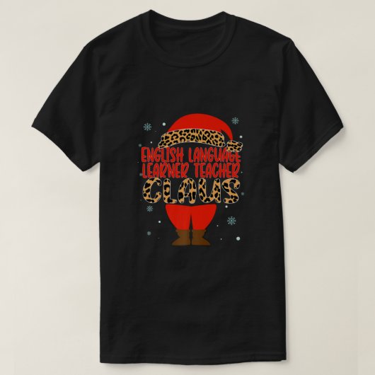 英語学習者先生クロースChristmas S Tシャツ (デザイン正面)