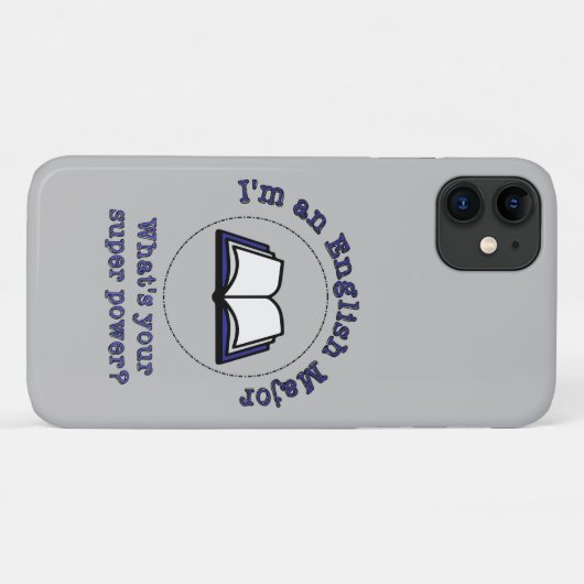 英語専攻のiPhone 11ケース Case-Mate iPhoneケース (裏面(横))