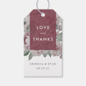 英語庭園の結婚式お願い ギフトタグ (正面)