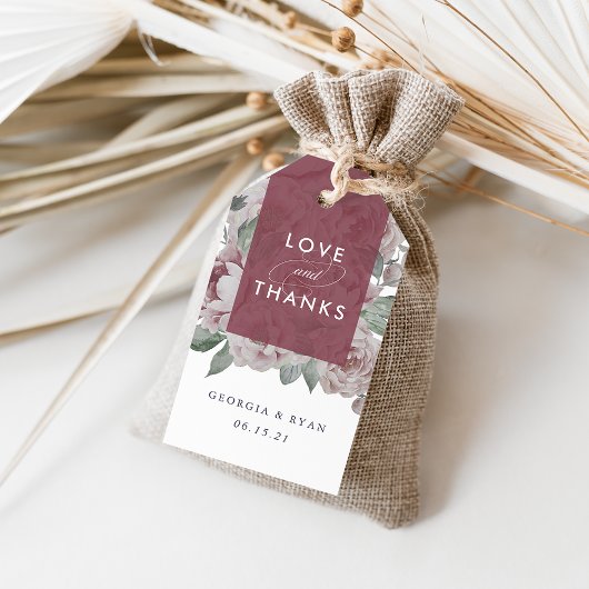 英語庭園の結婚式お願い ギフトタグ