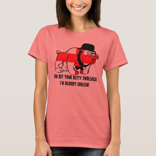 英語押韻スラング英語フラグ Tシャツ (正面)