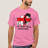 英語押韻スラング英語フラグ Tシャツ (正面)