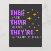 英語教えの学校文法先生 ポストカード (正面)