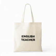 英語教師の職業トートバッグ