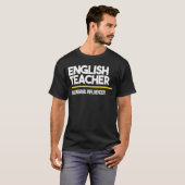 英語教師オリジナルインフルエンサー高校中学Sc Tシャツ (正面フル)