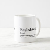 英語教師 おもしろい 教育の定義 コーヒーマグカップ (正面右)
