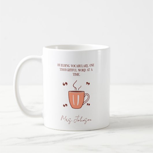 英語教師 コーヒーマグカップ (左)