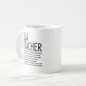 英語教師 コーヒーマグカップ (正面左)