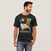 英語教師 証拠を示せ テキスト引用 Tシャツ (正面フル)