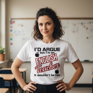 英語教師 - 論争するでしょう Tシャツ