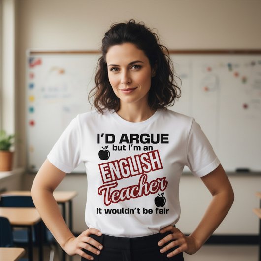 英語教師 - 論争するでしょう Tシャツ