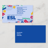 英語教師 ESL コーリングカード (正面/裏面)