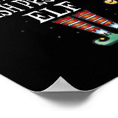 英語教授の小妖精や小人ジョブクリスマス ポスター (角)