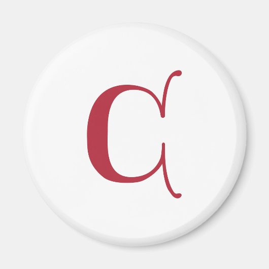 英語文字ゴシック文字C マグネット (正面)