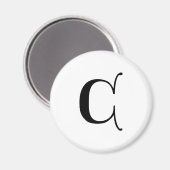 英語文字ゴシック文字C マグネット (正面/裏面)