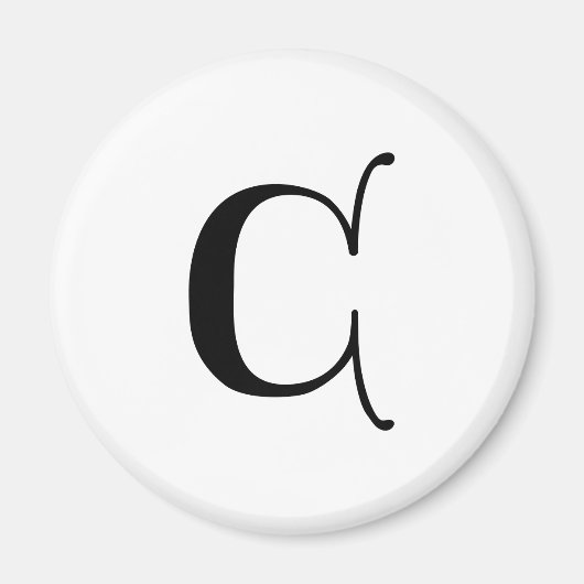 英語文字ゴシック文字C マグネット (正面)