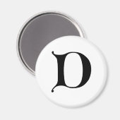 英語文字ゴシック文字D マグネット (正面/裏面)