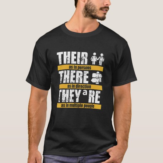 英語文法教師学校英語言語P Tシャツ (正面)