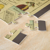 英語日本の絵付けフラッシュカードポスター ジグソーパズル (側面)