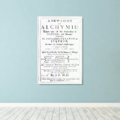 英語版のタイトルページ キャンバスプリント (インサイチュ (ウッドフロア))