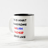 英語素晴らし先生 ツートーンマグカップ (正面左)