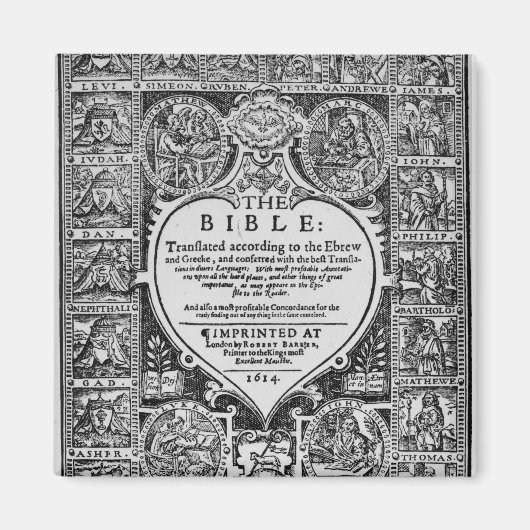 英語翻訳のタイトルページ マグネット (正面)