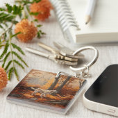 英語設定紅葉秋インスパイア キーホルダー (正面右)