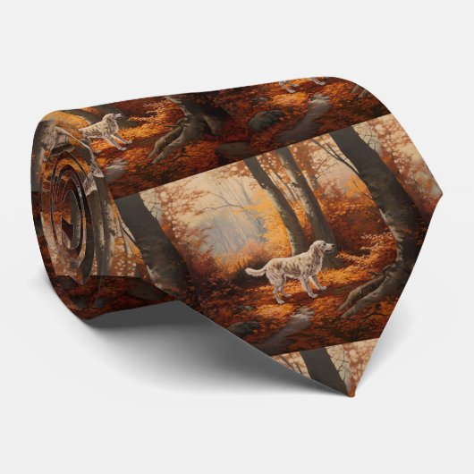 英語設定紅葉秋インスパイア ネクタイ (ロール)