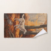 英語設定紅葉秋インスパイア バスタオルセット (ハンドタオル)