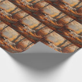 英語設定紅葉秋インスパイア ラッピングペーパー (角)