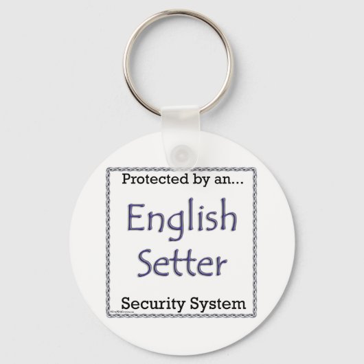 英語設定者セキュリティシステムKeychain キーホルダー (正面)