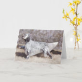 英語設定者用グリーティングカード カード (黄色い花)