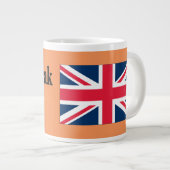 英語話ですか?英語。フラグbf ジャンボコーヒーマグカップ (正面右)