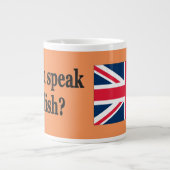 英語話ですか?英語。フラグbf ジャンボコーヒーマグカップ (正面)