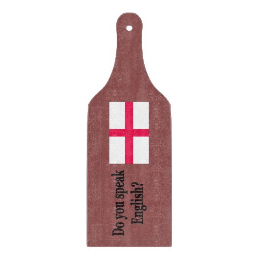 英語話では？英語で.Flag bf カッティングボード (正面)
