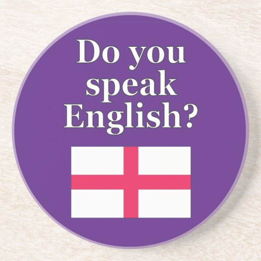 英語話では「英語は？」フラグ コースター (正面)