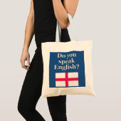 英語話では「英語は？」フラグ トートバッグ (正面(商品))