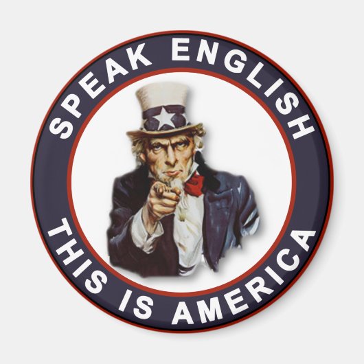 英語話 – これはアメリカだ マグネット (正面)