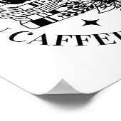 英語走の先生Caffeine and Commas ポスター (角)