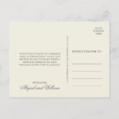 英語開花ありがとう ポストカード (裏面)