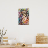 英語開花プリント ポスター (キッチン)