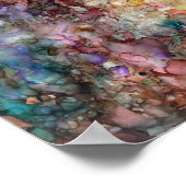 英語開花プリント ポスター (角)