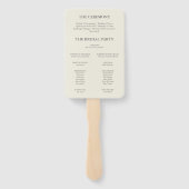 英語開花結婚式 プログラム ハンドファン (裏面)