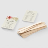 英語開花結婚式 プログラム ハンドファン (組立なし)