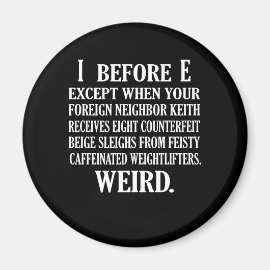 英語風変わり先生文法教え マグネット (正面)