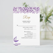 英語 – エスパニョルアメジストグリッターブリロデアマティス 出欠カード (スタンド正面)