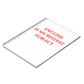 英語 ノートブック (左側)