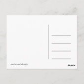 英語/フランスの/中国のサンキューカード ポストカード (裏面)